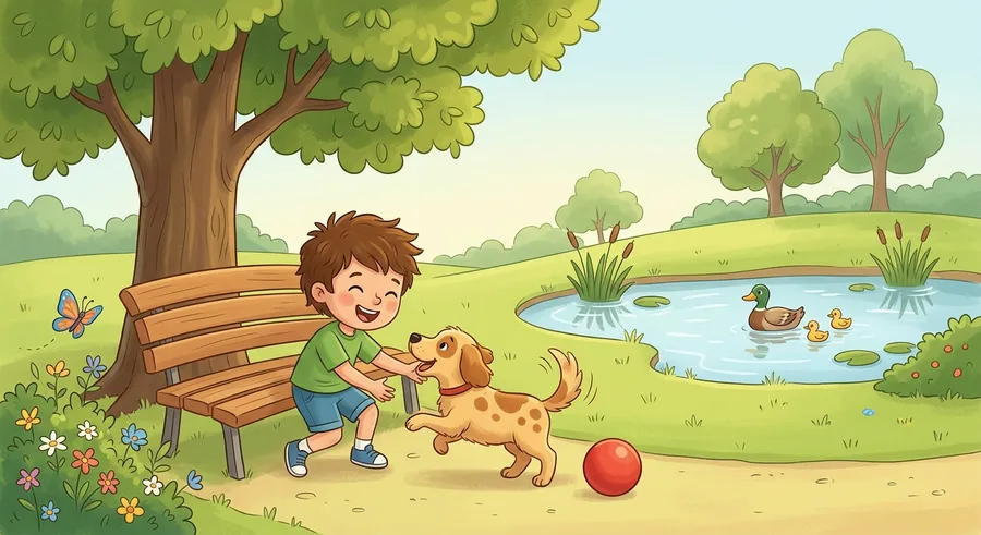 Discover that nouns are naming words for people, places, and things all around us.