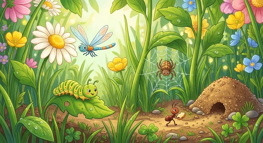Crawl into the tiny world of bugs and discover their amazing bodies and colors!