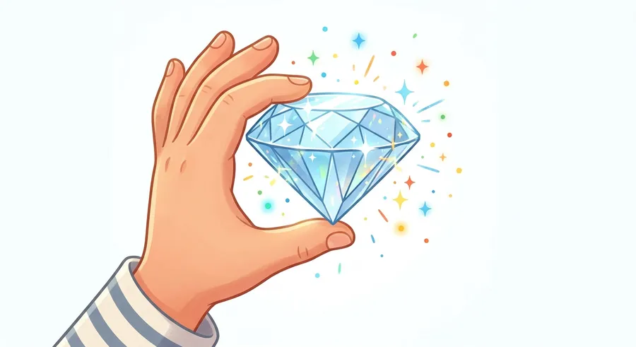 A sparkling cut diamond, the hardest natural material