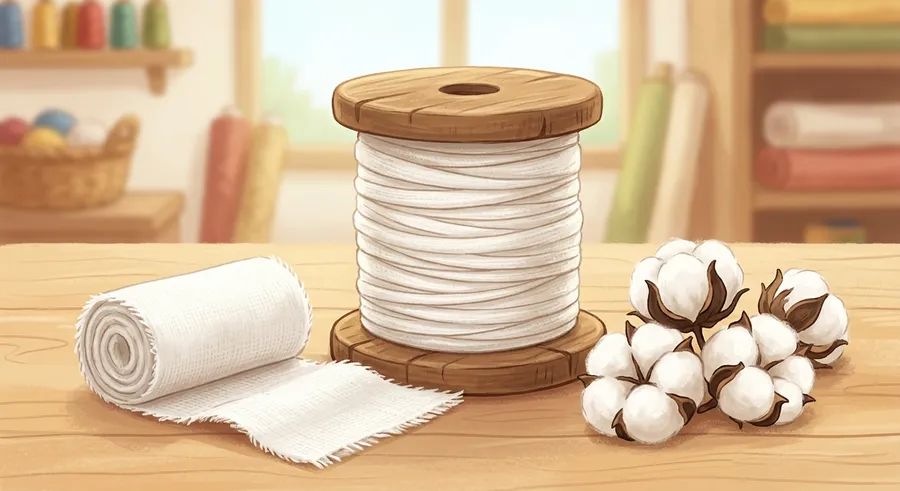 Soft natural cotton fabric, a material that comes from plants