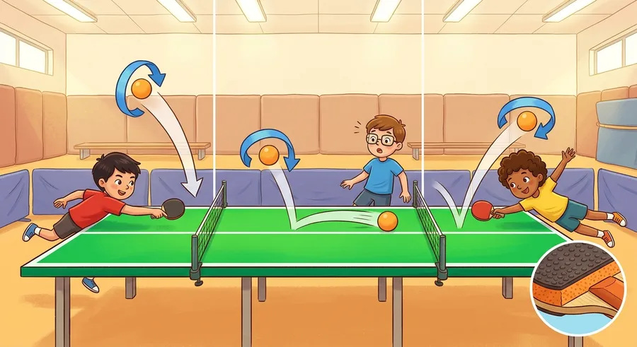 Go beyond just hitting the ball — learn how topspin, backspin, and sidespin make table tennis one of the most scientific sports in the world, and discover why rubber paddles are engineering marvels.
